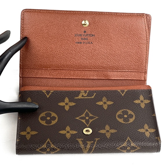 ❌SOLD❌ 💎Louis Vuitton Monogram Porte-Monnaie Tresor Wallet - Picture 7 of 14